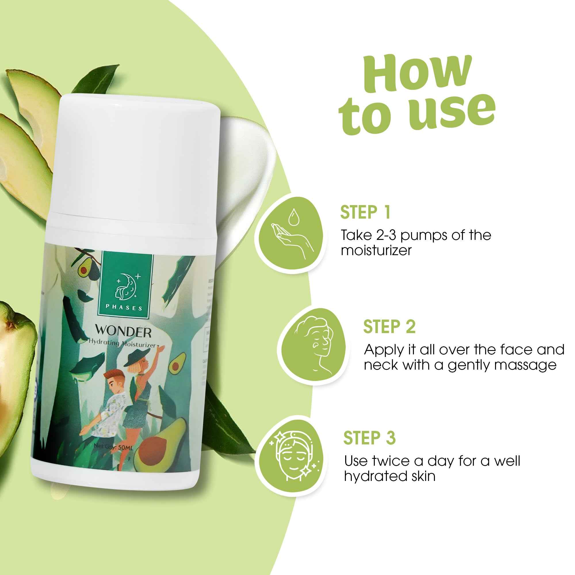 Wonder - Hydrating Moisturizer - (8 yrs onwards) - 50ml - Phases Skin Care