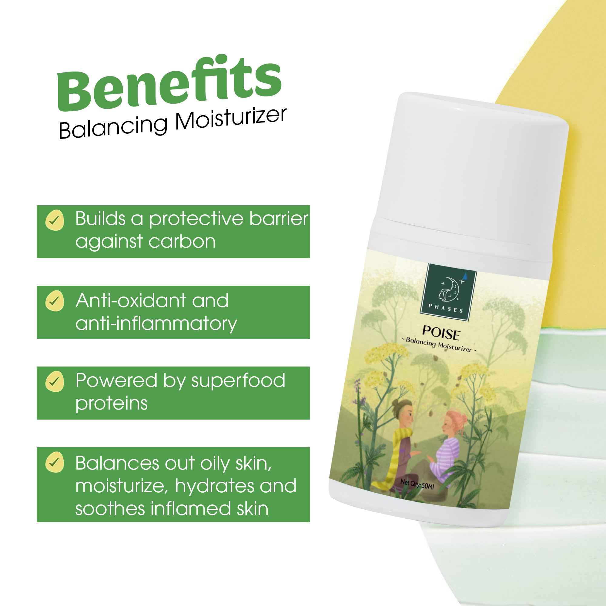 Poise- Balancing Moisturizer - (8 yrs onwards) - 50 ml - Phases Skin Care