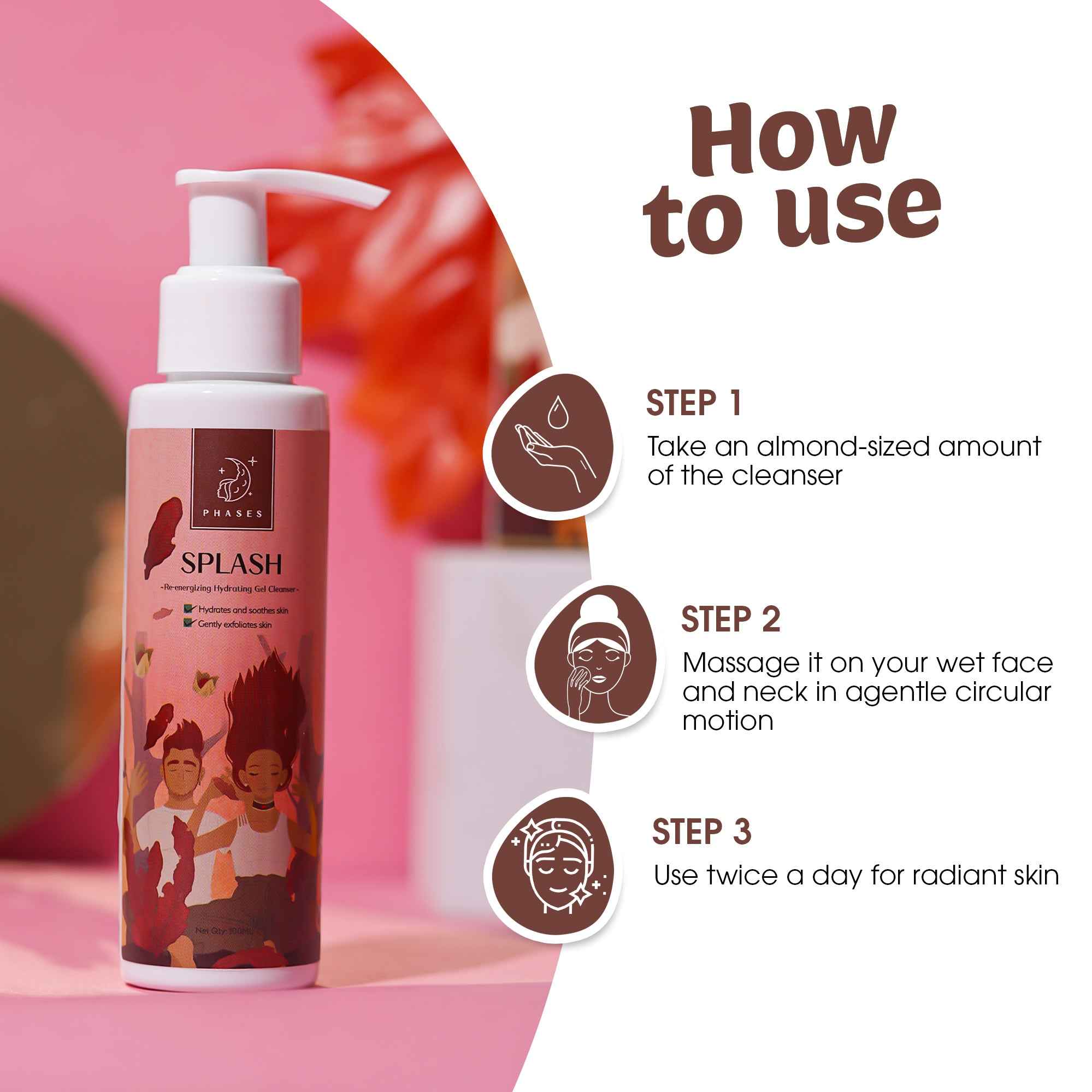 Gel Cleanser  | Splash - Gel Cleanser - (8 yrs onwards) - 100ml - Phases Skin Care