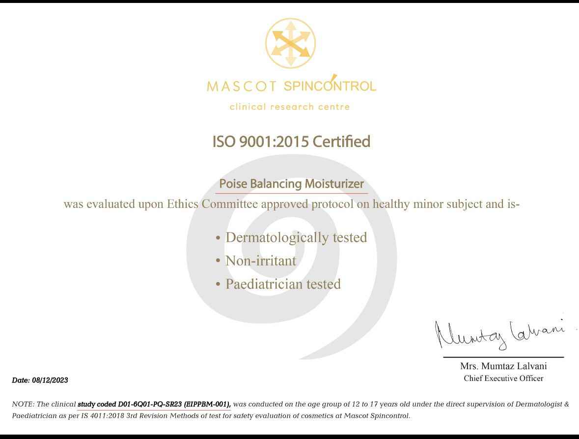 Poise- Balancing Moisturizer - (8 yrs onwards) - 50 ml - Phases Skin Care