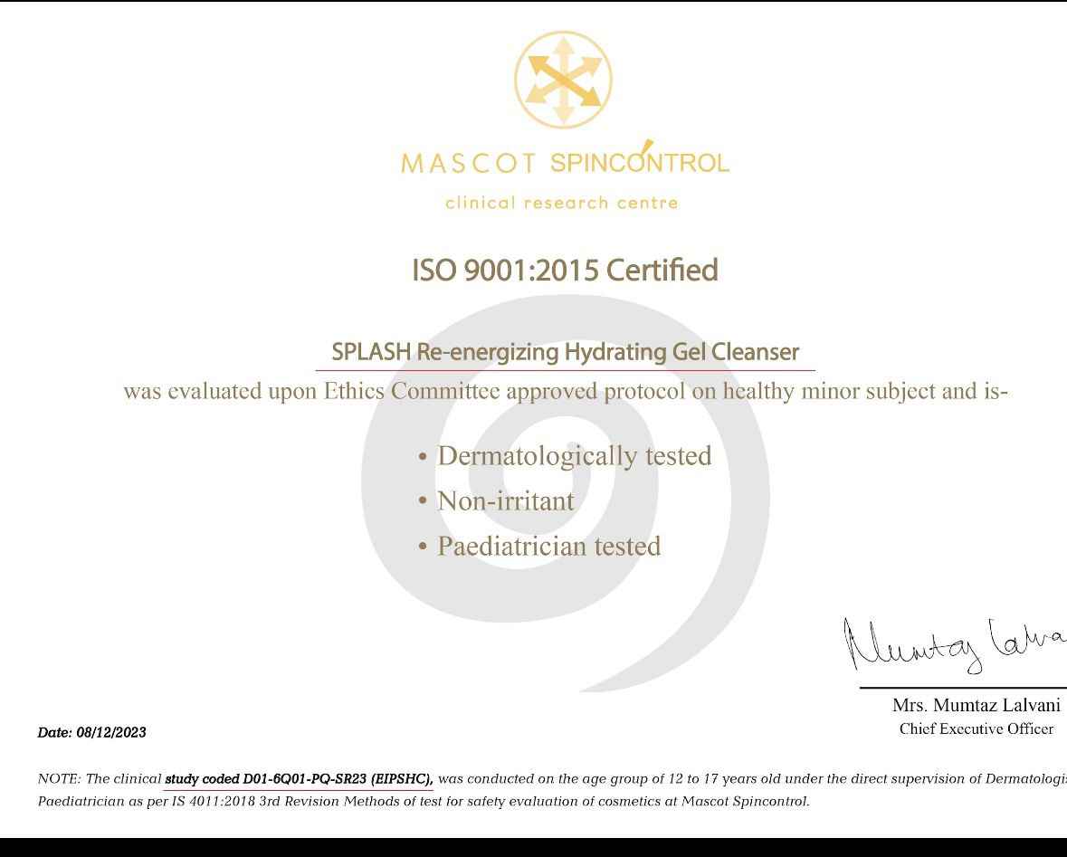 Gel Cleanser  | Splash - Gel Cleanser - (8 yrs onwards) - 100ml - Phases Skin Care