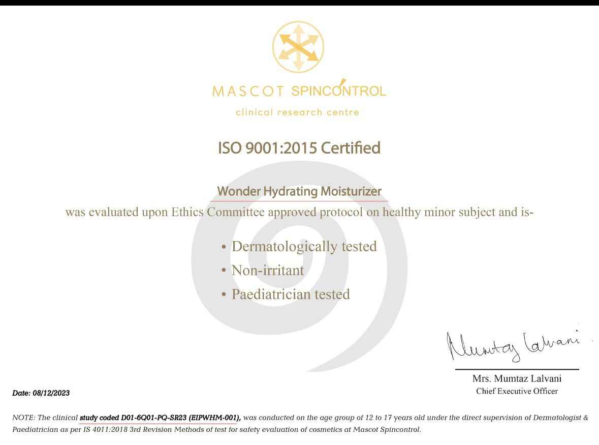 Wonder - Hydrating Moisturizer - (8 yrs onwards) - 50ml - Phases Skin Care